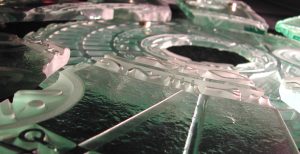 Robert Keillor Verre moulé, sablé