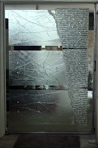 Porte coulissant en verre moulé en Hauts-de-Seine