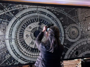 4 metre projet de verre moulé, sablé en Haut-de-Seine